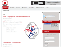 Tablet Screenshot of dsf.dk